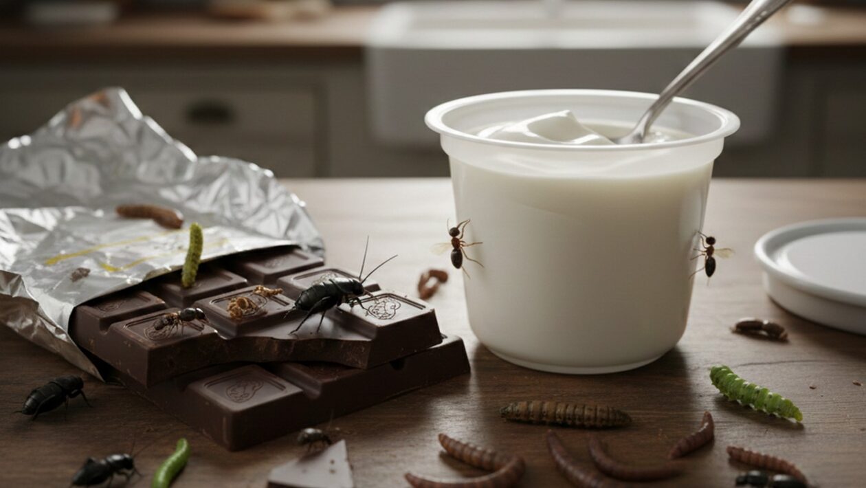 hmyz sladkosti potraviny cervy