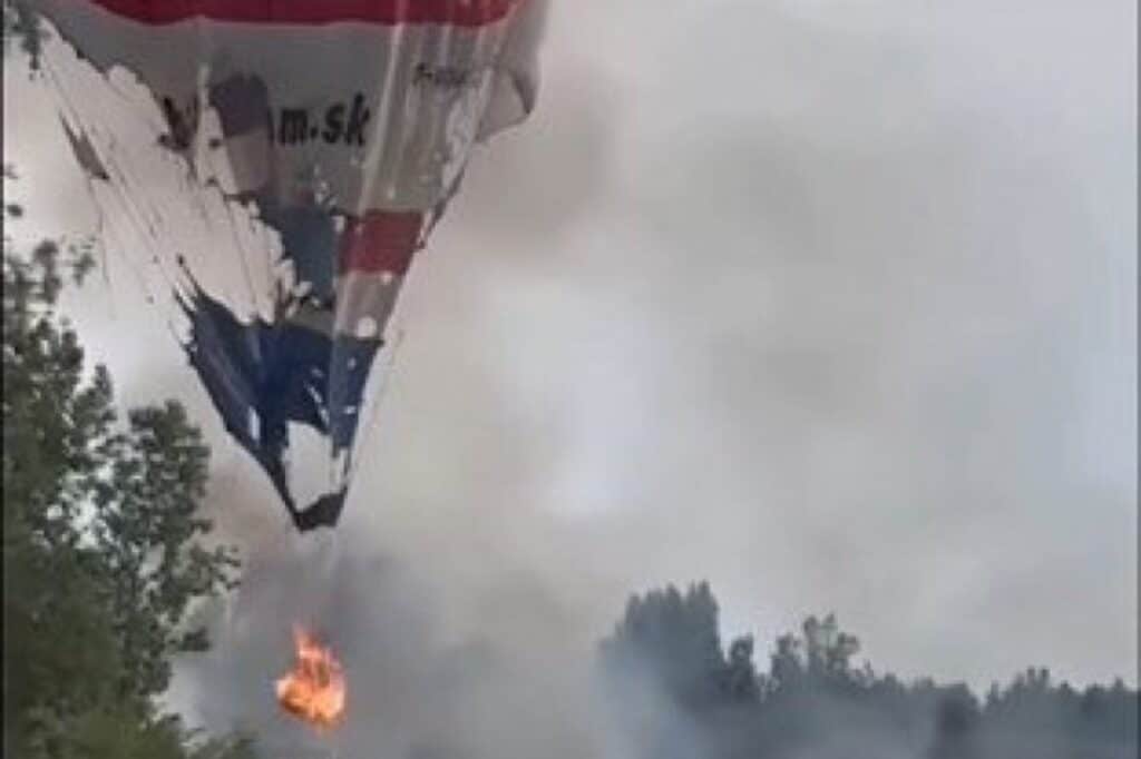 balon poziar slovensko