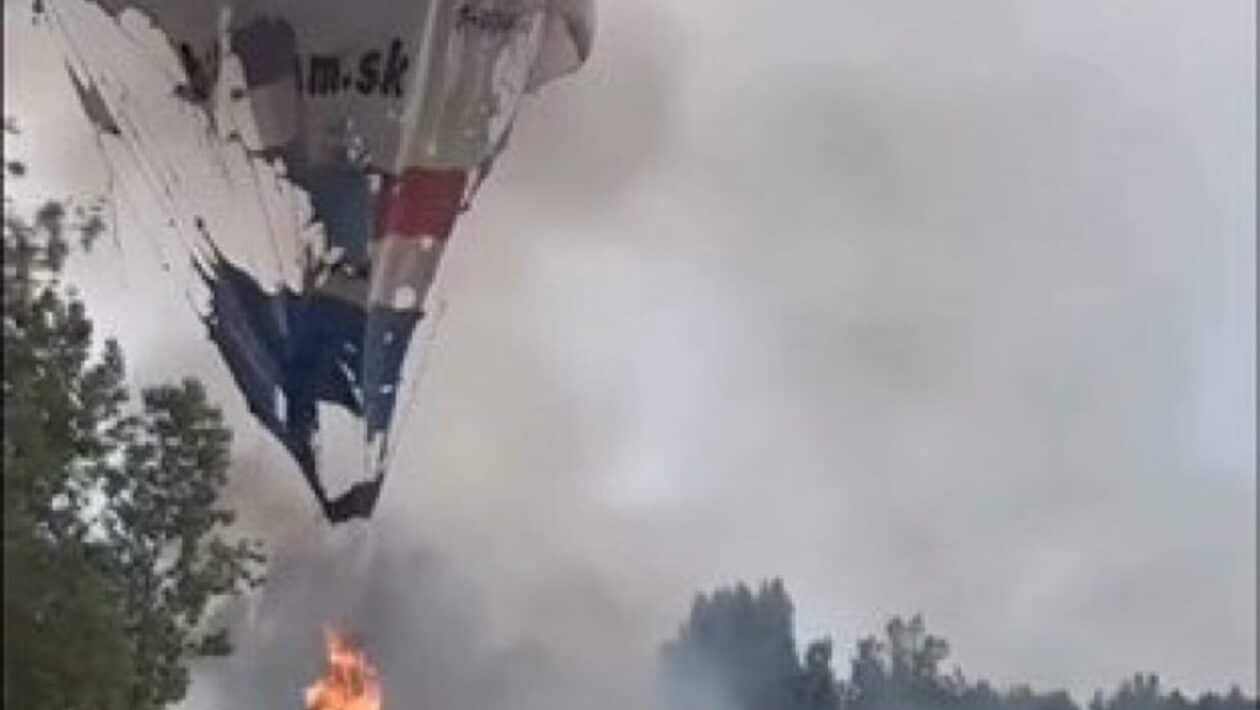 balon poziar slovensko