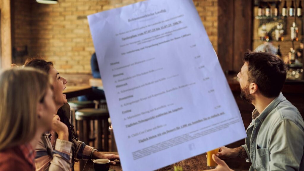 ceny nemecko menu jedlo