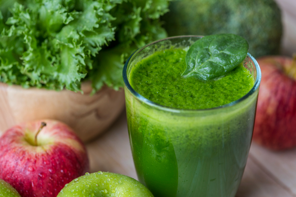 smoothie kiwi zelene jablko
