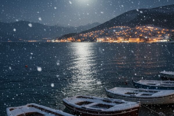 chorvatsko zima sneh pocasie