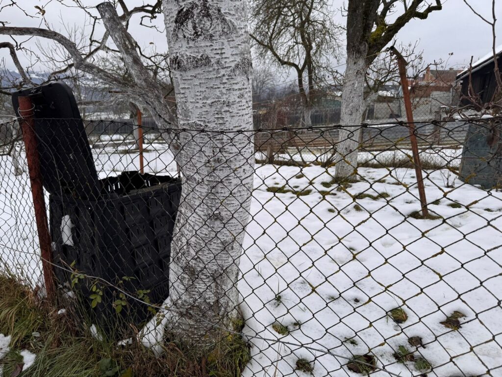 kompost zima zahrada 1