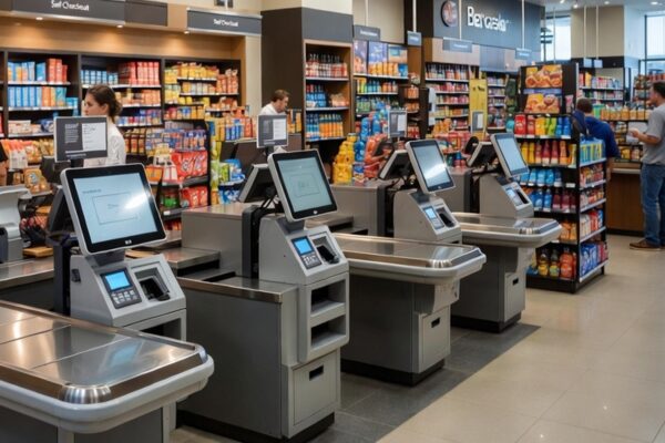 obchod nakup samoobsluzne pokladne