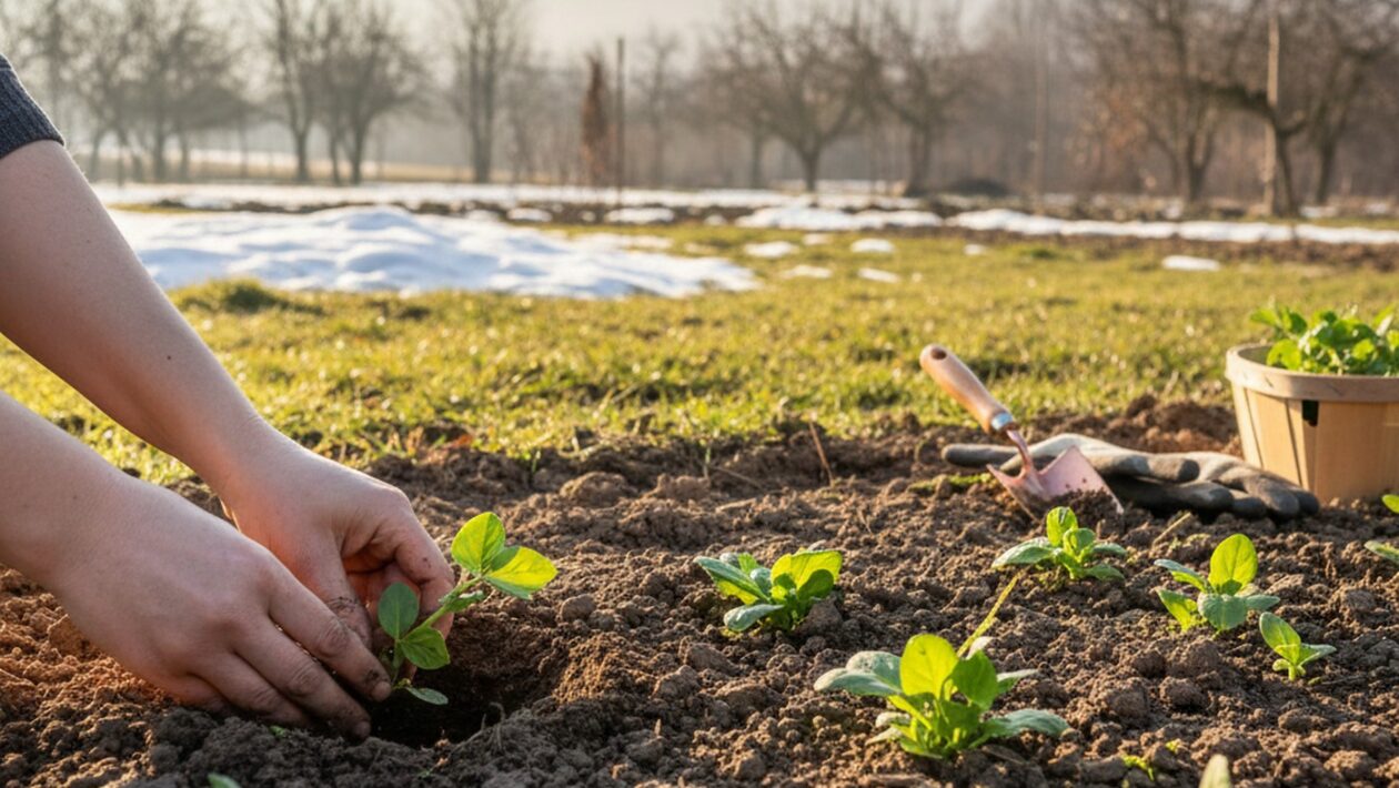 sadenie februar zahrada zelenina