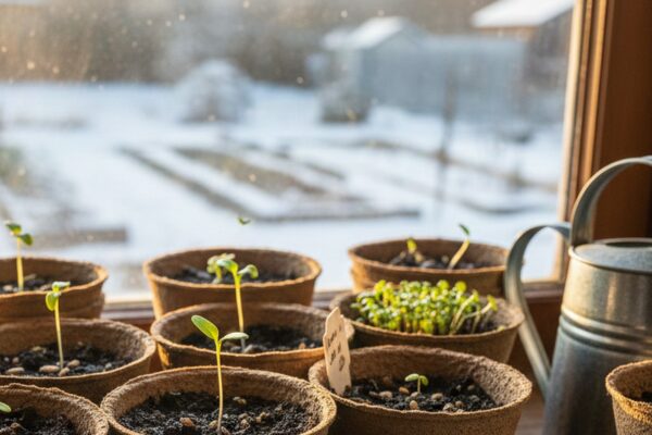 sadenie mraz januar zima