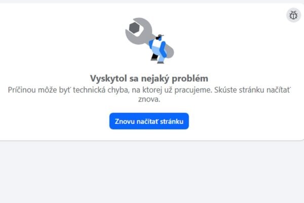 nefunguje facebook