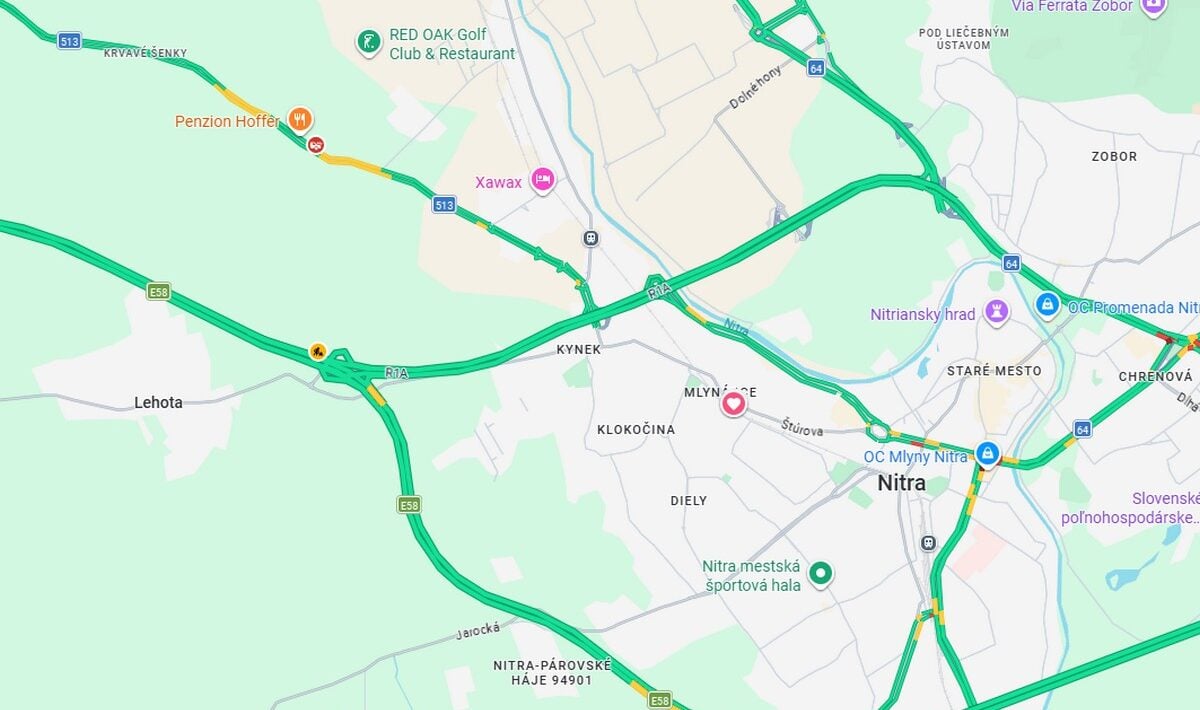 nehoda nitra