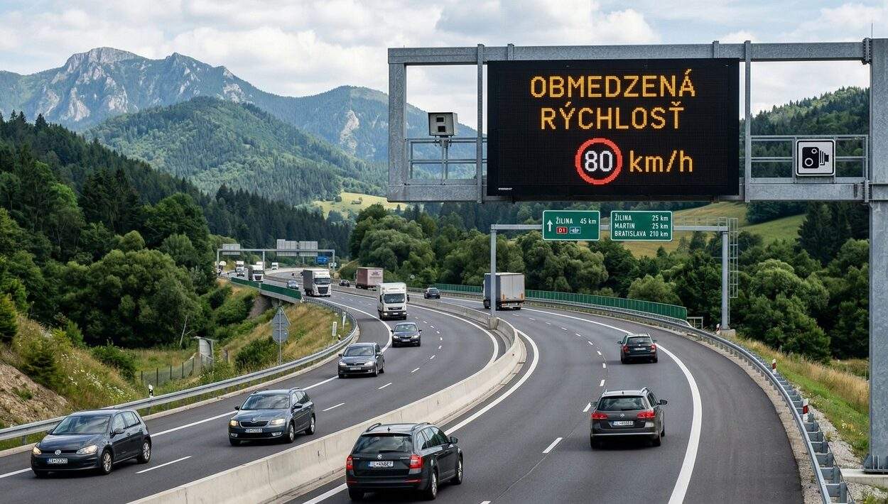 obmedzena rychlost dialnica