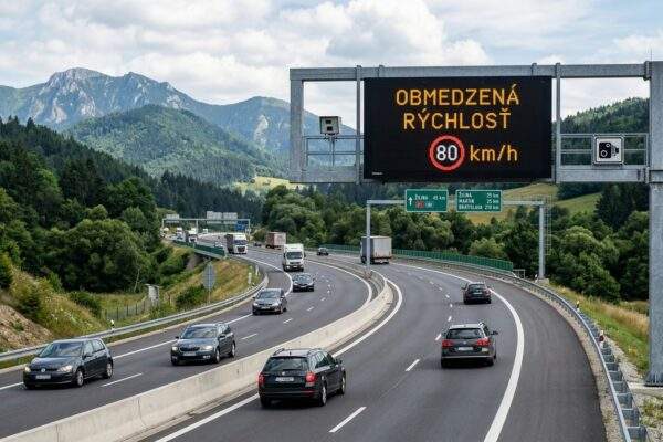 obmedzena rychlost dialnica