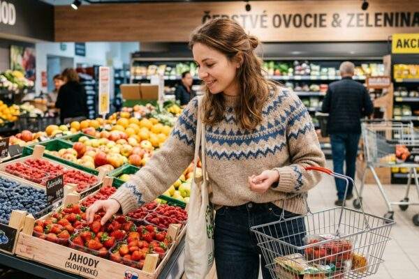 obchod ovoocie jahody