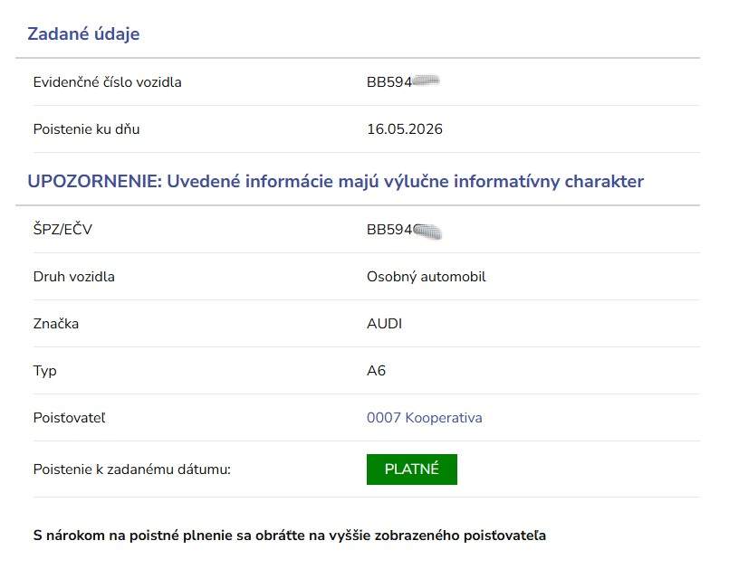 ako zistit spz ecv