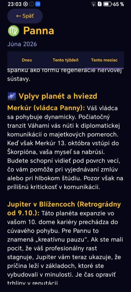Screenshot 20260605 230359 sk horoskop MainActivity