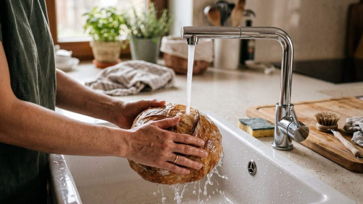 chlieb umyvanie voda