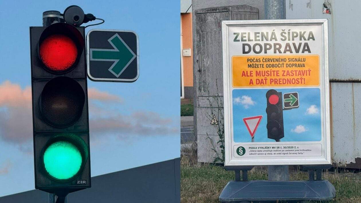 zelena sipka semafor odbocit