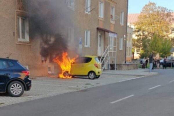 poziar auto prievidza